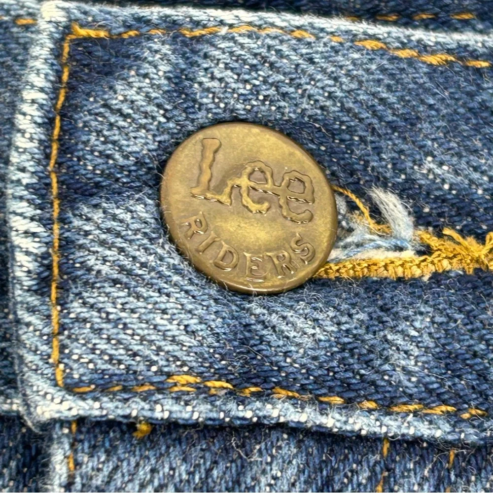 Vintage‎ Lee Jeans Mens 38x32 Blue Dark 200-0189 Western 80s Union Made Straight